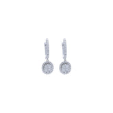 Diamond Earrings 1.02 ct. 18k White Gold