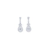 Diamond Earrings 0.94 ct. 18k White Gold