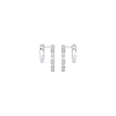 Diamond Earrings 0.10 ct. 14k White Gold