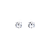 Lab Diamond Round Solitaire Stud Earrings 0.46 ct