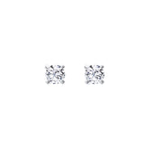 Lab Diamond Round Solitaire Stud Earrings 0.47