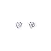Lab Diamond Round Solitaire Stud Earrings 0.51 ct