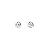 Lab Diamond Round Solitaire Stud Earrings 0.48 ct
