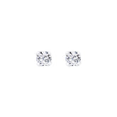 Lab Diamond Round Solitaire Stud Earrings 0.51 ct