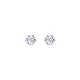 Lab Diamond Round Solitaire Stud Earrings 1.02 ct