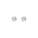 Lab Diamond Round Solitaire Stud Earrings 1.04ct