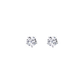 Lab Diamond Round Solitaire Stud Earrings 1.62ct