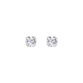 Lab Diamond Round Solitaire Stud Earrings 1.03ct