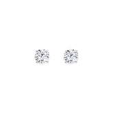 Lab Diamond Round Solitaire Stud Earrings 1.44 ct