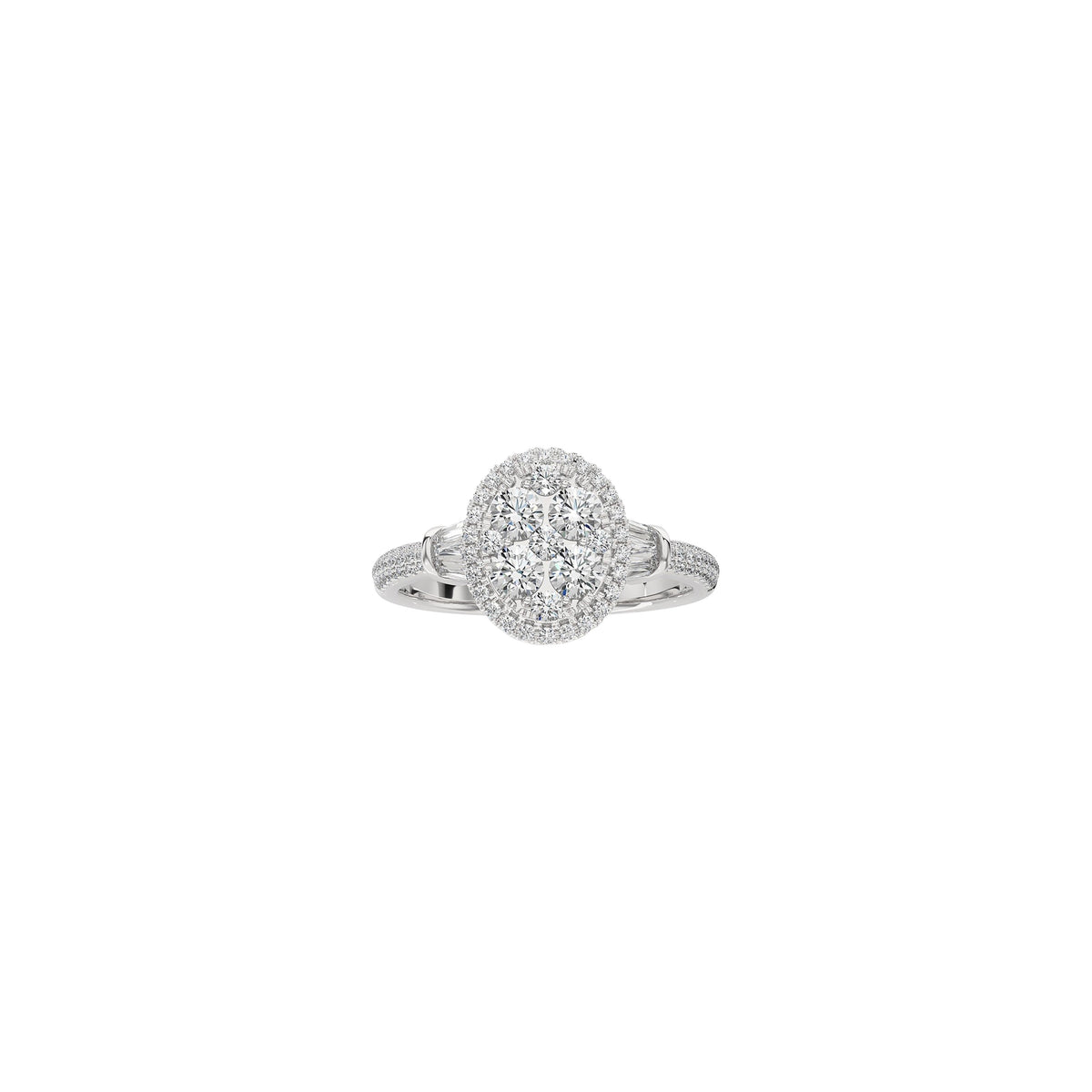 Diamond Ring 0.87 ct. 14k White Gold