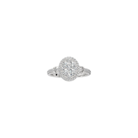 Diamond Ring 0.87 ct. 14k White Gold