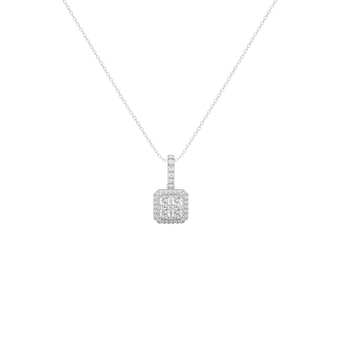 Diamond Necklace 0.81 ct. 14k White Gold