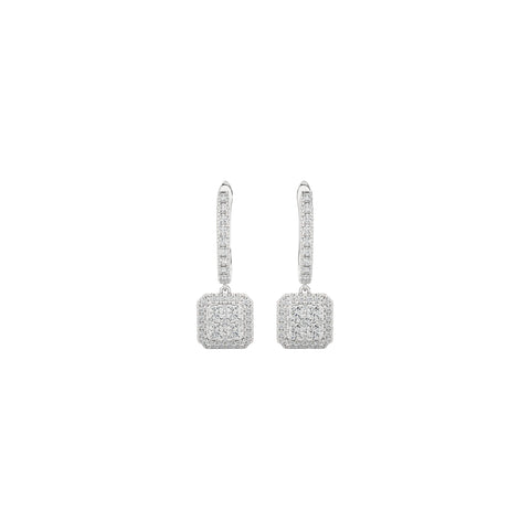 Diamond Earrings 1.00 ct. 14k White Gold