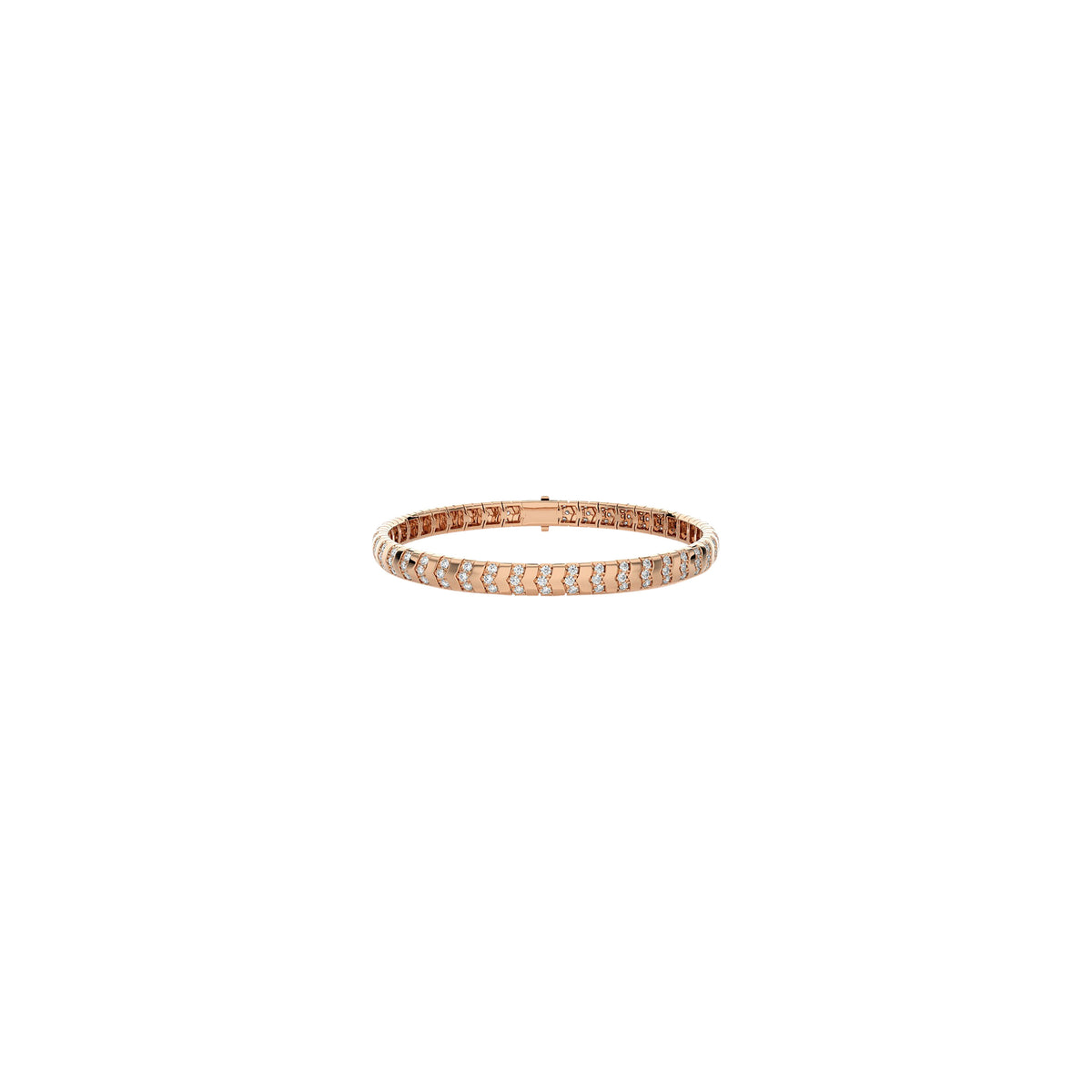 Diamond Bracelet 1.28 ct. 18k Rose Gold