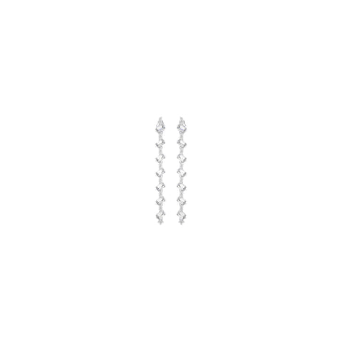 Diamond Earrings 1.01 ct. 14k White Gold