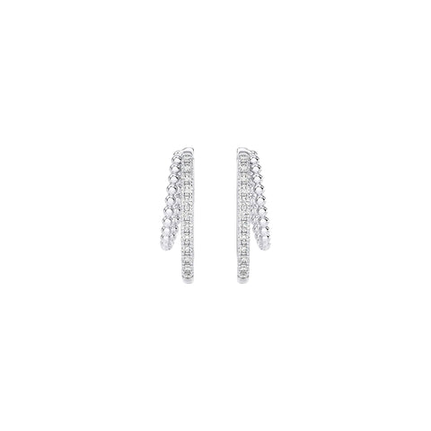 Diamond Earrings 0.23 ct. 14k White Gold