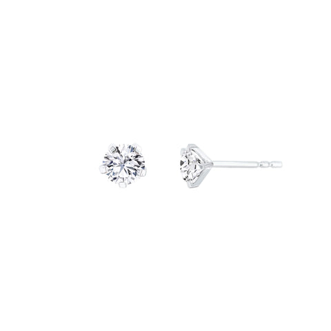 Lab Diamond Round Solitaire Stud Earrings 1.13 ct