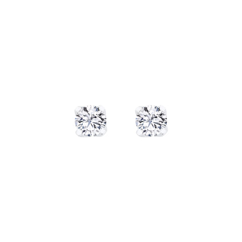 Lab Diamond Round Solitaire Stud Earrings 0.51 ct