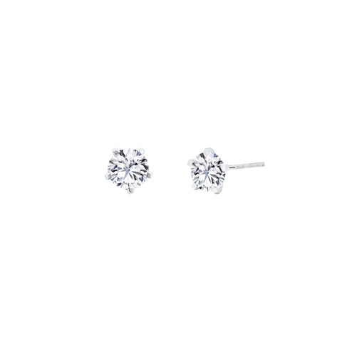 Lab Diamond Round Solitaire Stud Earrings 1.62ct