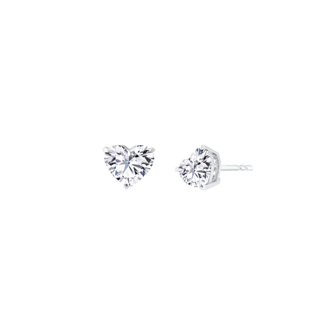 Lab Diamond Heart Shape Stud Earrings 1.16 ct