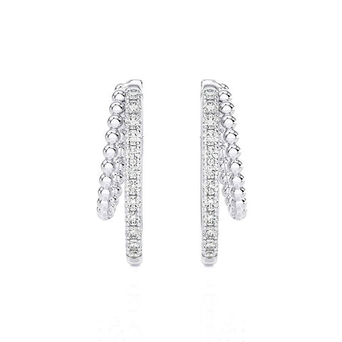 Diamond Earrings 0.23 ct. 14k White Gold