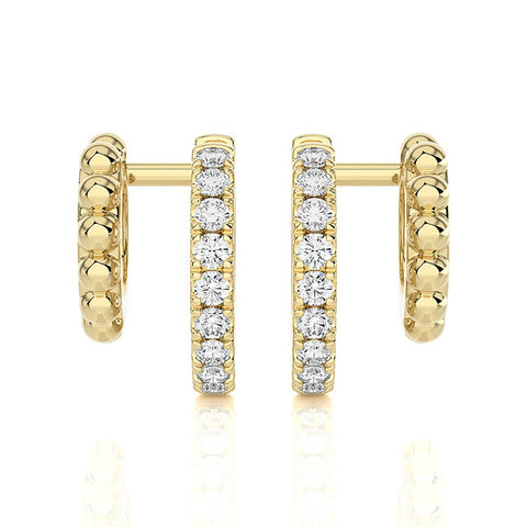 Diamond Earrings 0.38 ct. 14k Yellow Gold