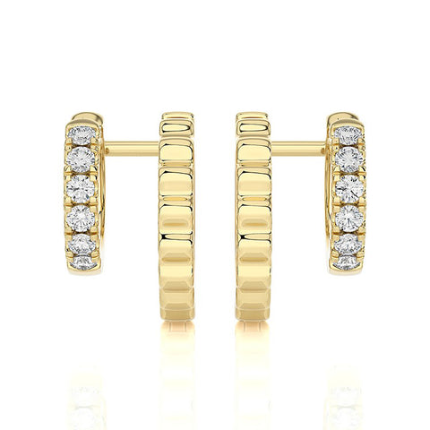 Diamond Earrings 0.26 ct. 14k Yellow Gold